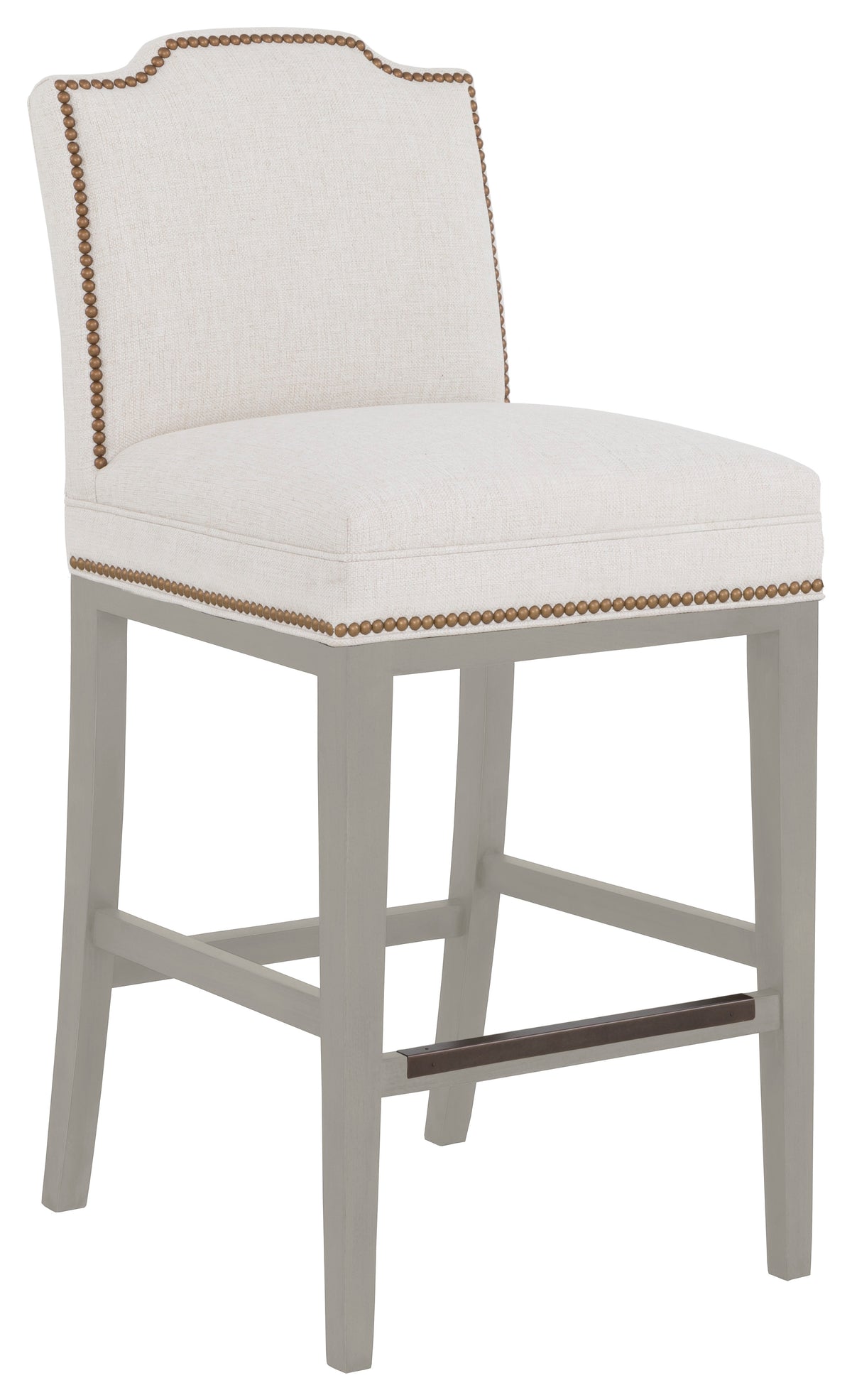Empire Short Back Leather Bar Stool (L-1240-07-S) - Fairfield Chair