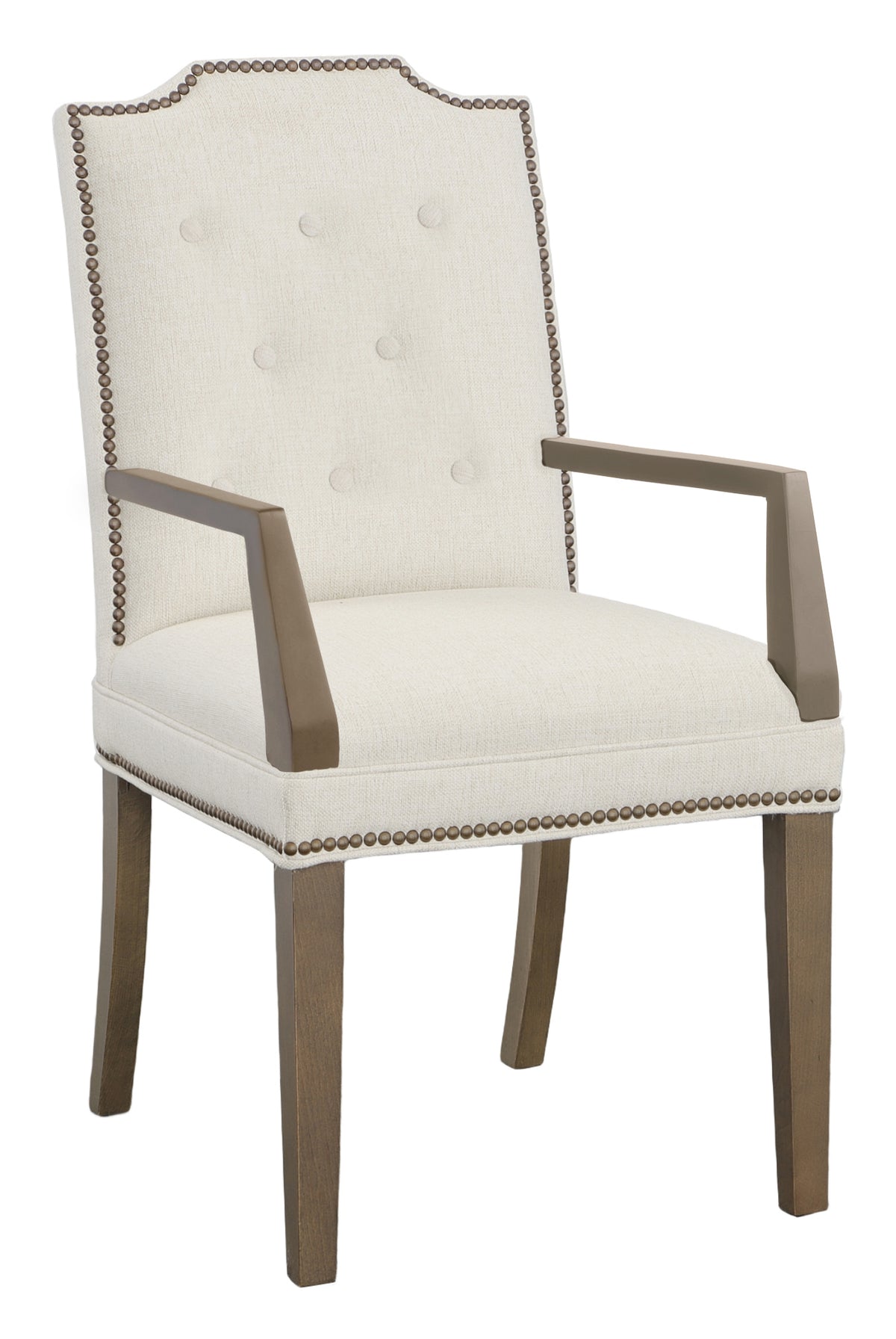 Empire Short Back Leather Arm Chair (L-1242-04-S) - Fairfield Chair