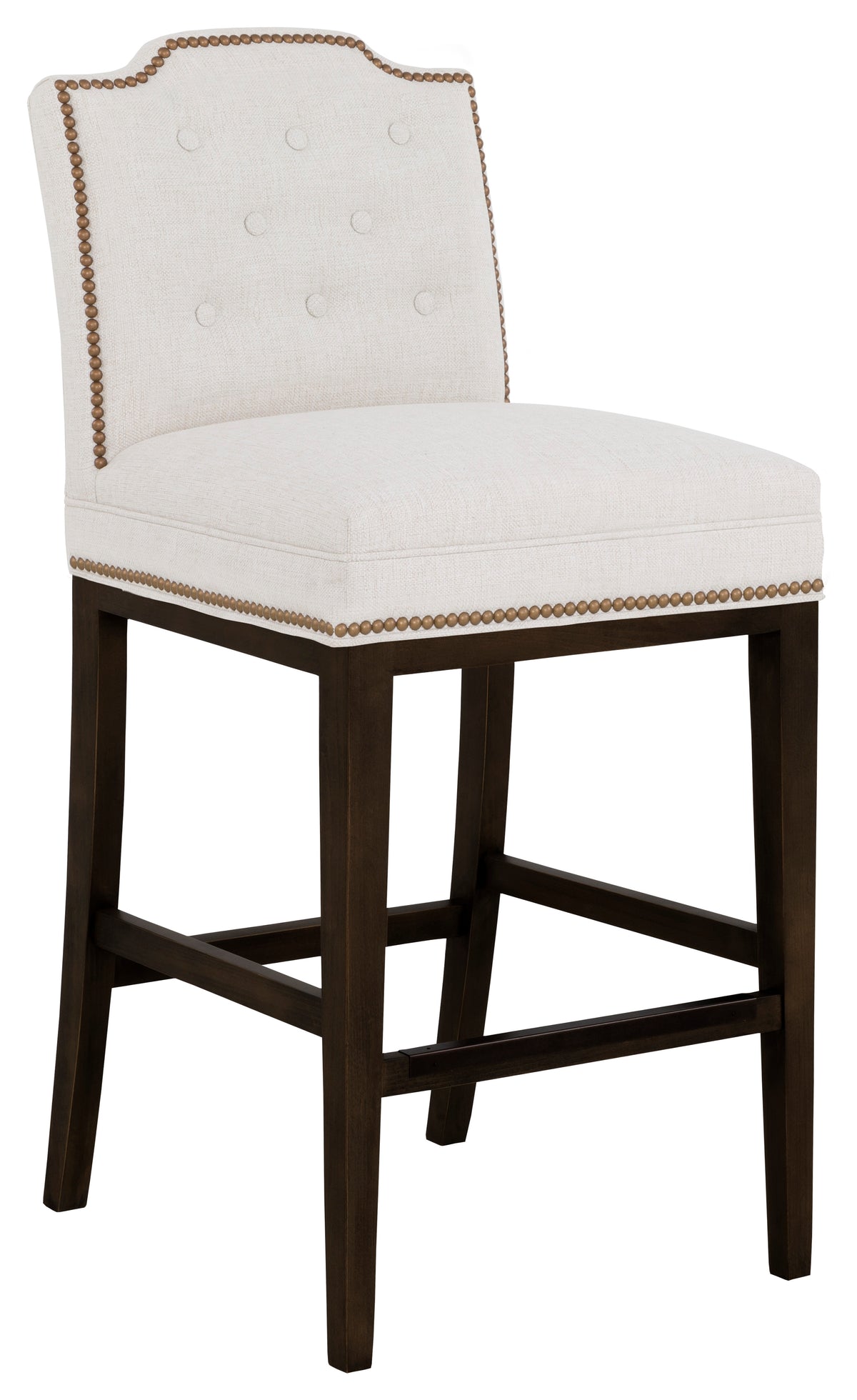 Empire Short Back Leather Bar Stool (L-1242-07-T) - Fairfield Chair