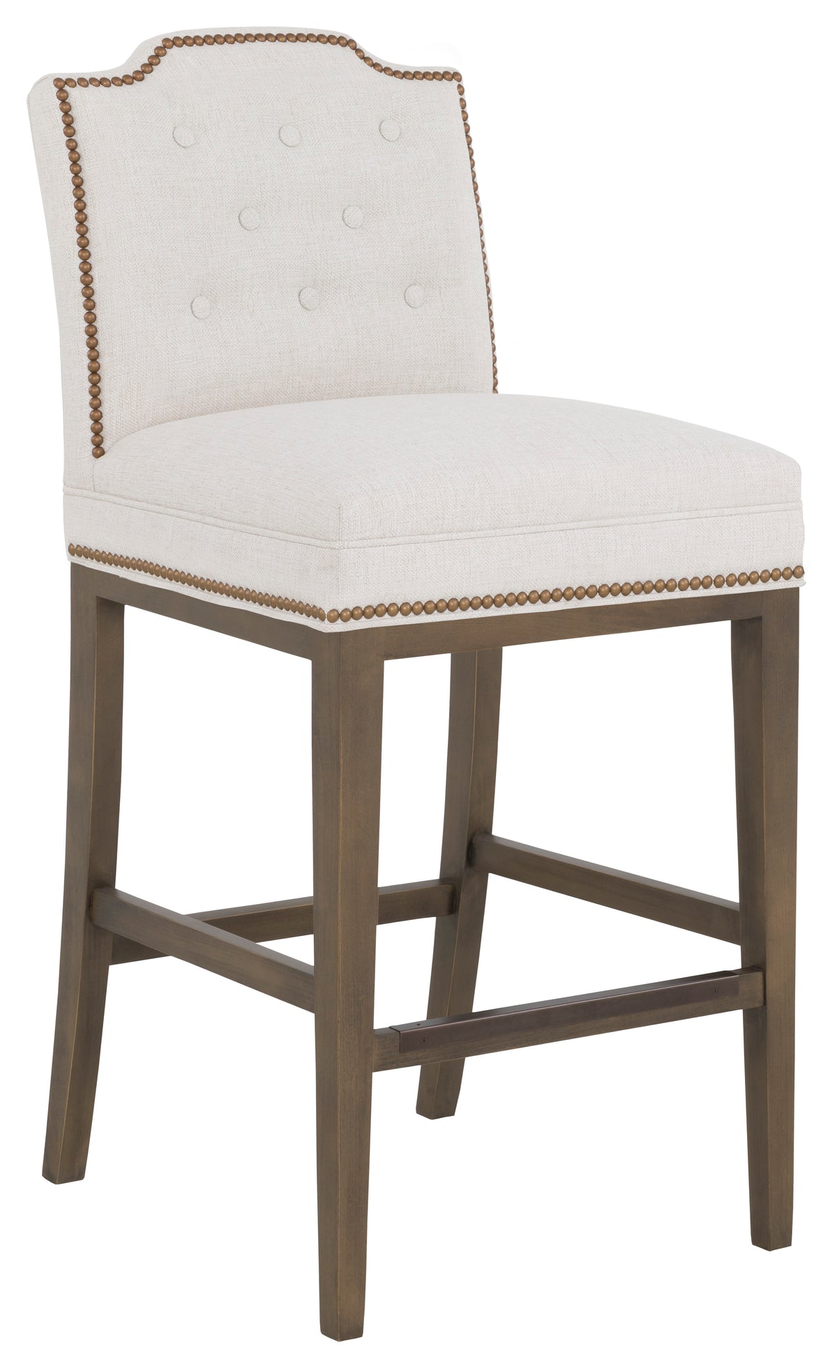Empire Short Back Leather Bar Stool (L-1242-07-T) - Fairfield Chair