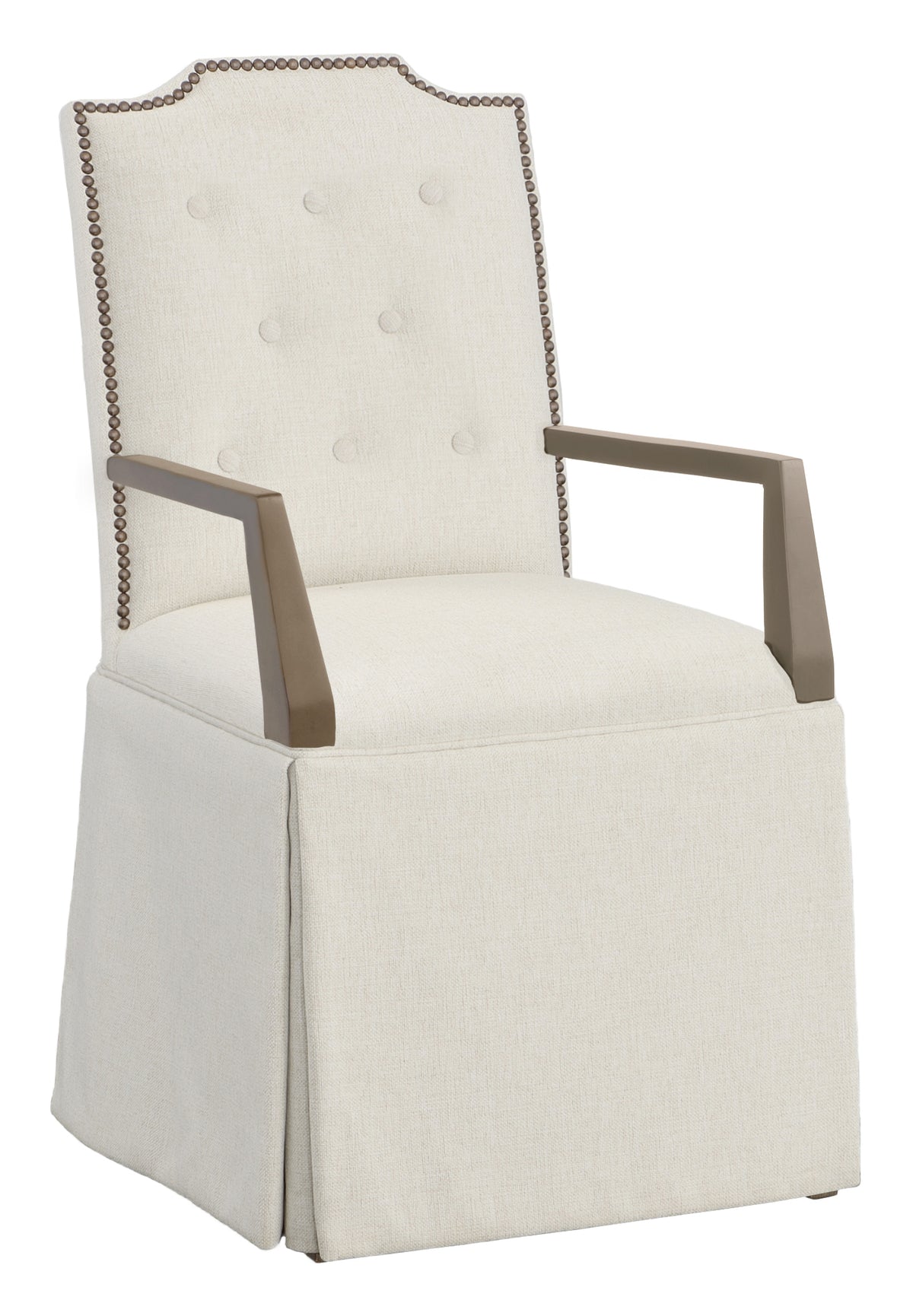 Empire Button Back Skirted Arm Chair (1243-04-M) - Fairfield Chair