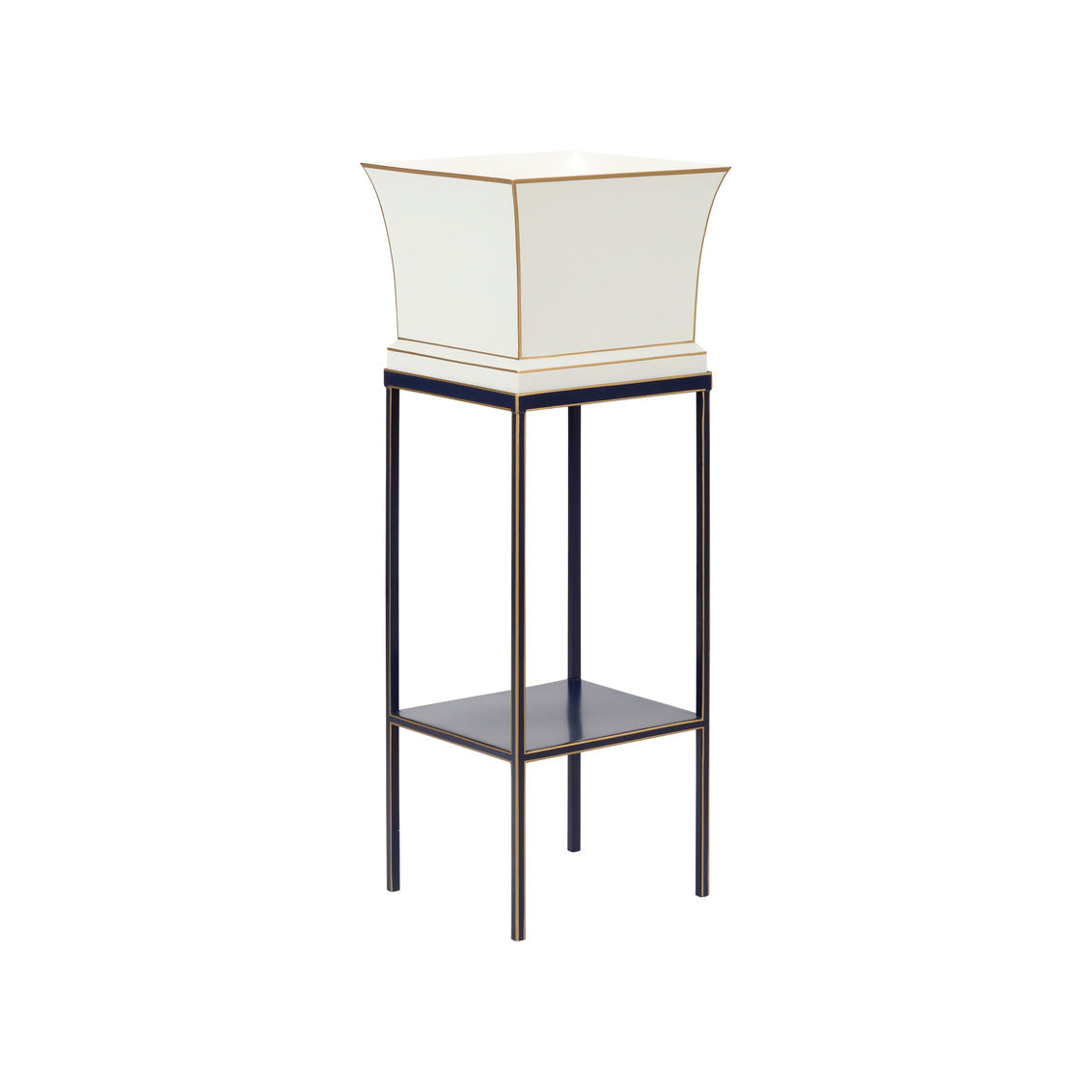 Morrow Tole Planter - Navy
