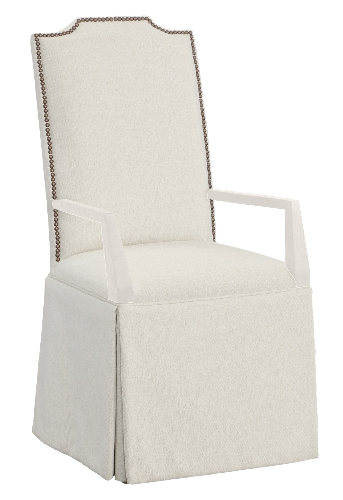Empire Tall Back Skirted Arm Chair (1245-04-L) - Fairfield Chair