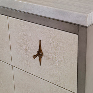 Tapered Sink Chest - Ash Grey / Linen