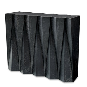 Accordion Console Table - Graphite Ceruse