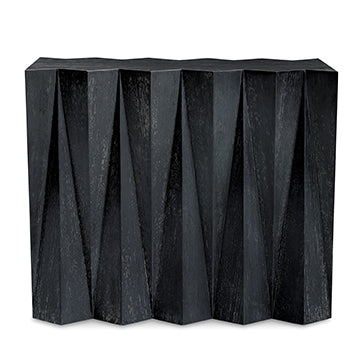 Accordion Console Table - Graphite Ceruse