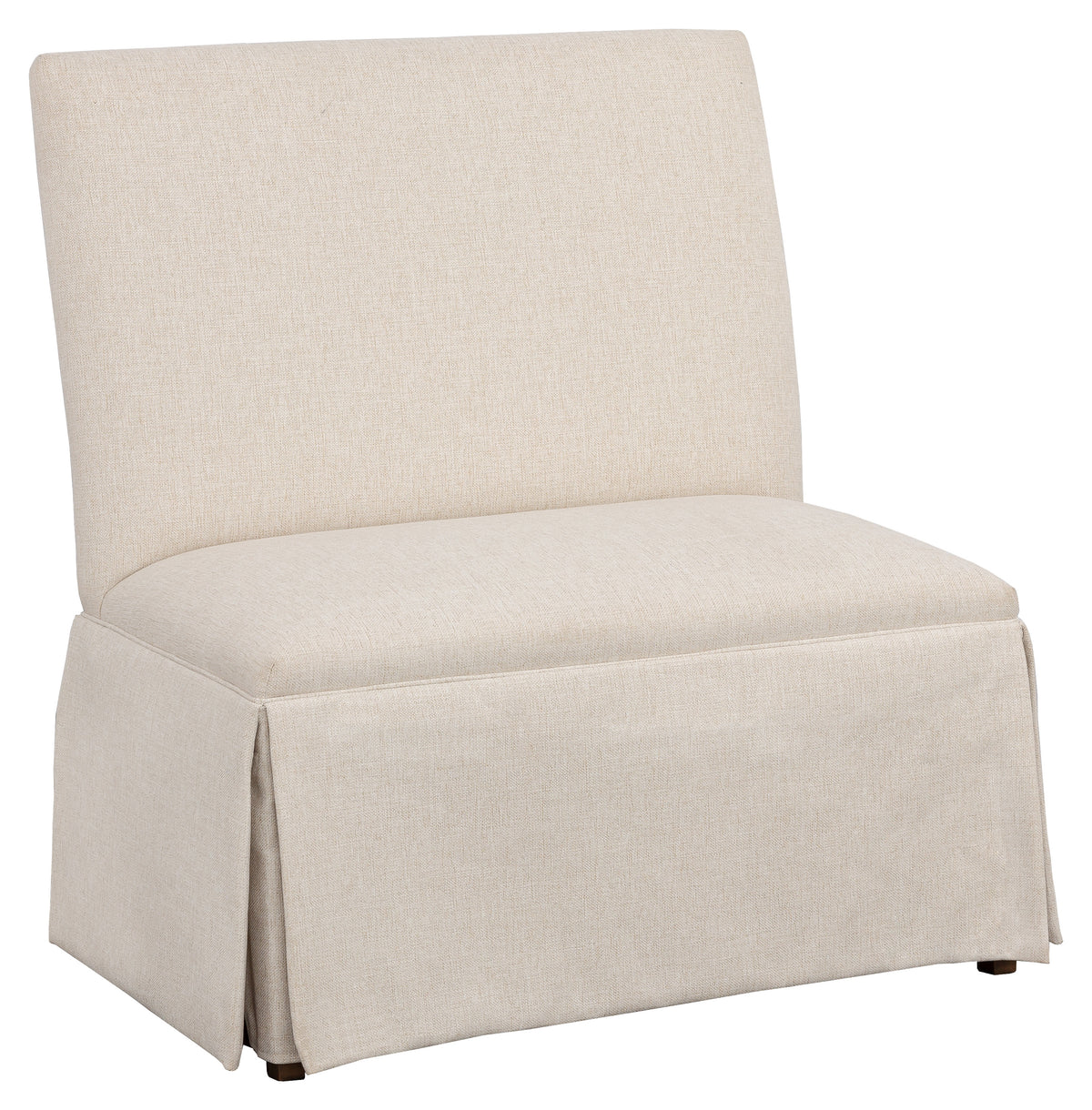 Straight Back Skirted Armless Banquette 36" (1271-36-T) - Fairfield Chair