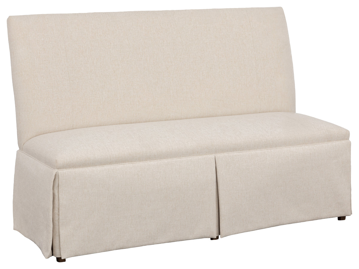 Straight Back Skirted Armless Banquette 60" (1271-60-T) - Fairfield Chair