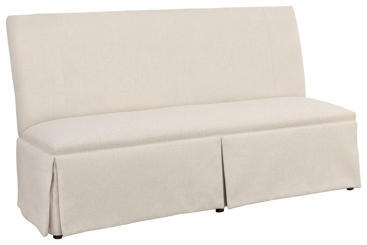Straight Back Skirted Armless Banquette 72" (1271-72-T) - Fairfield Chair