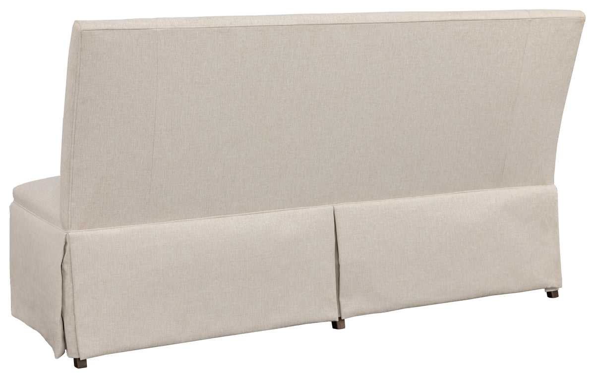 Straight Back Skirted Armless Banquette 72" (1271-72-T) - Fairfield Chair