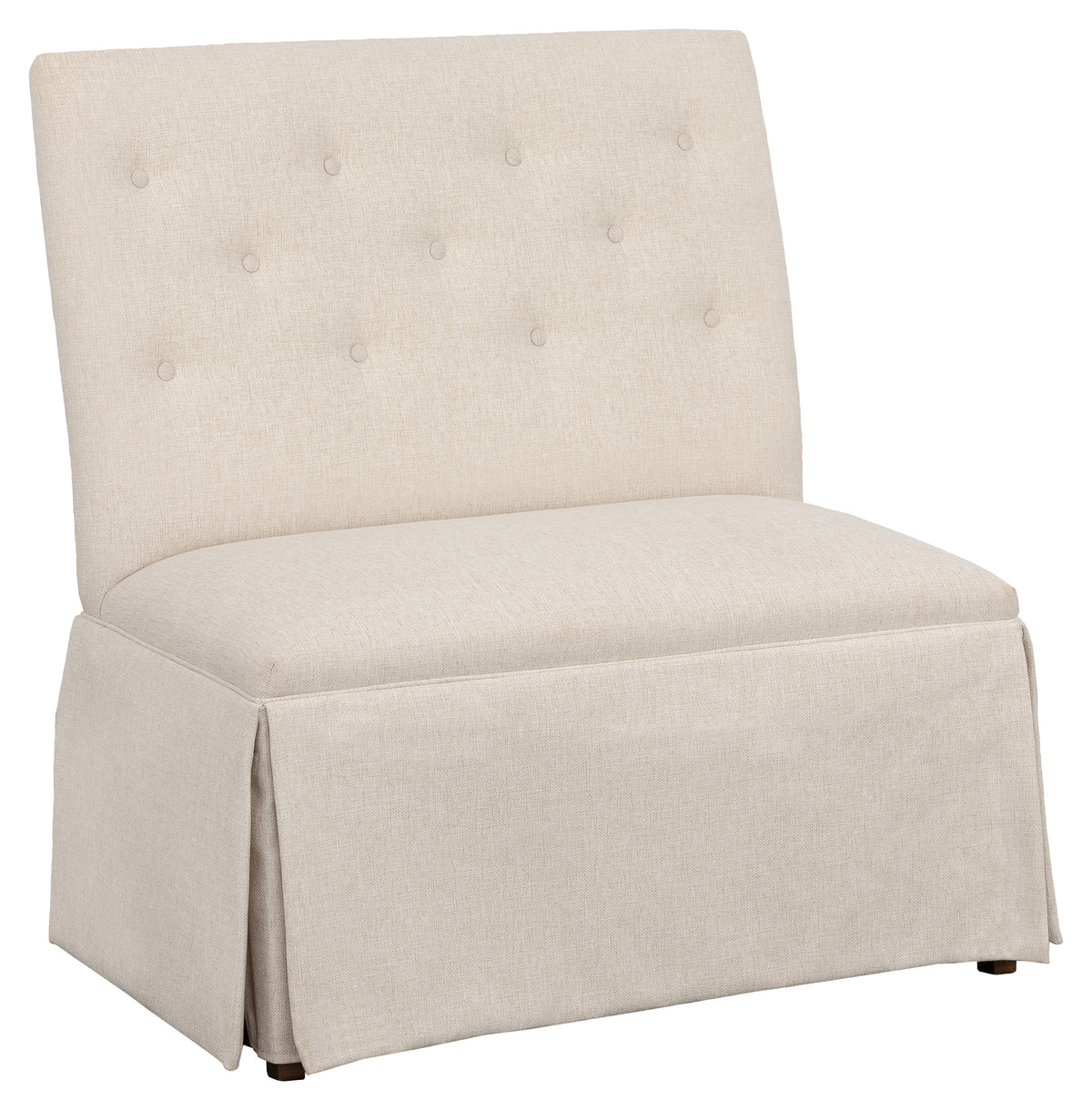 Straight Back Skirted Armless Banquette 36" (1273-36-T) - Fairfield Chair