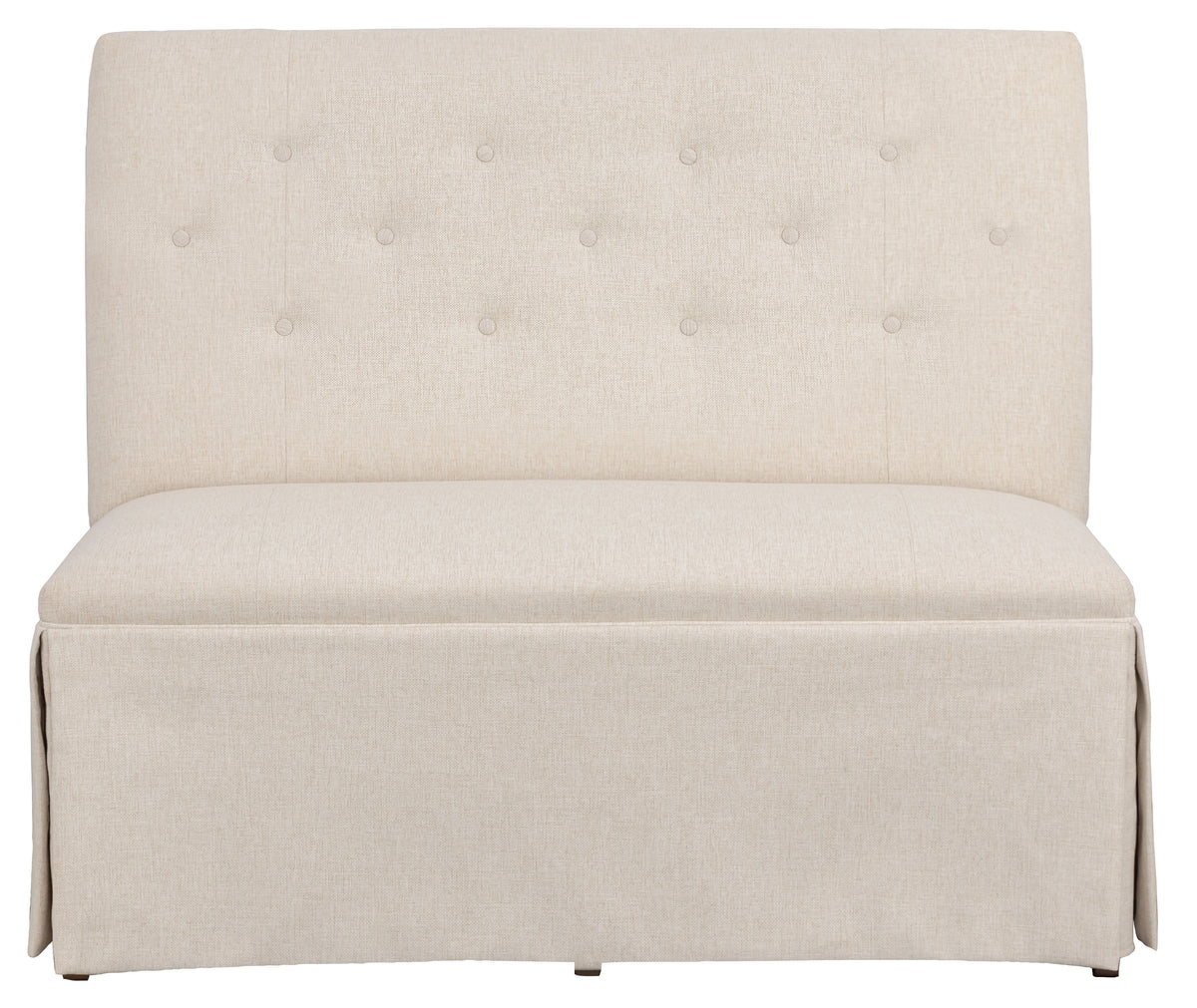 Straight Back Skirted Armless Banquette 48" (1273-48-T) - Fairfield Chair