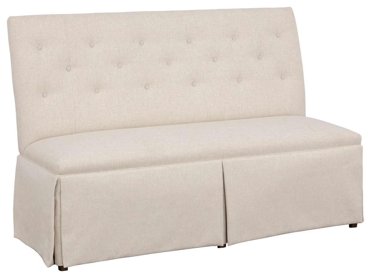 Straight Back Skirted Armless Banquette 60" (1273-60-T) - Fairfield Chair