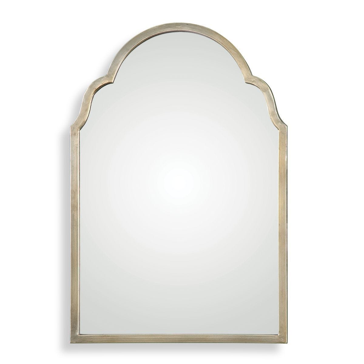 Brayden Petite Arch Mirror, Champagne – Mirrors by Uttermost | Sutter & Vale