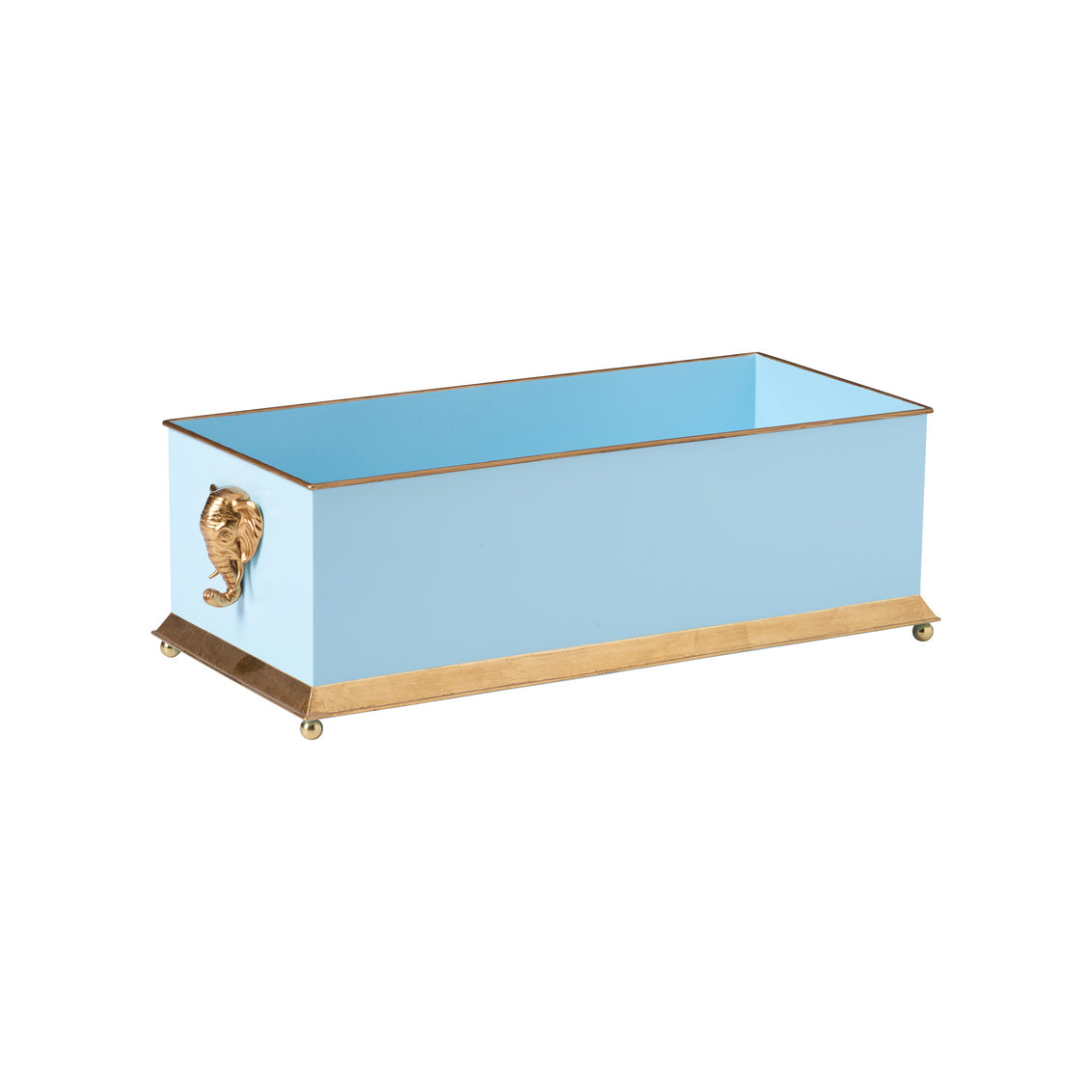 Elephant Head Planter-Blue