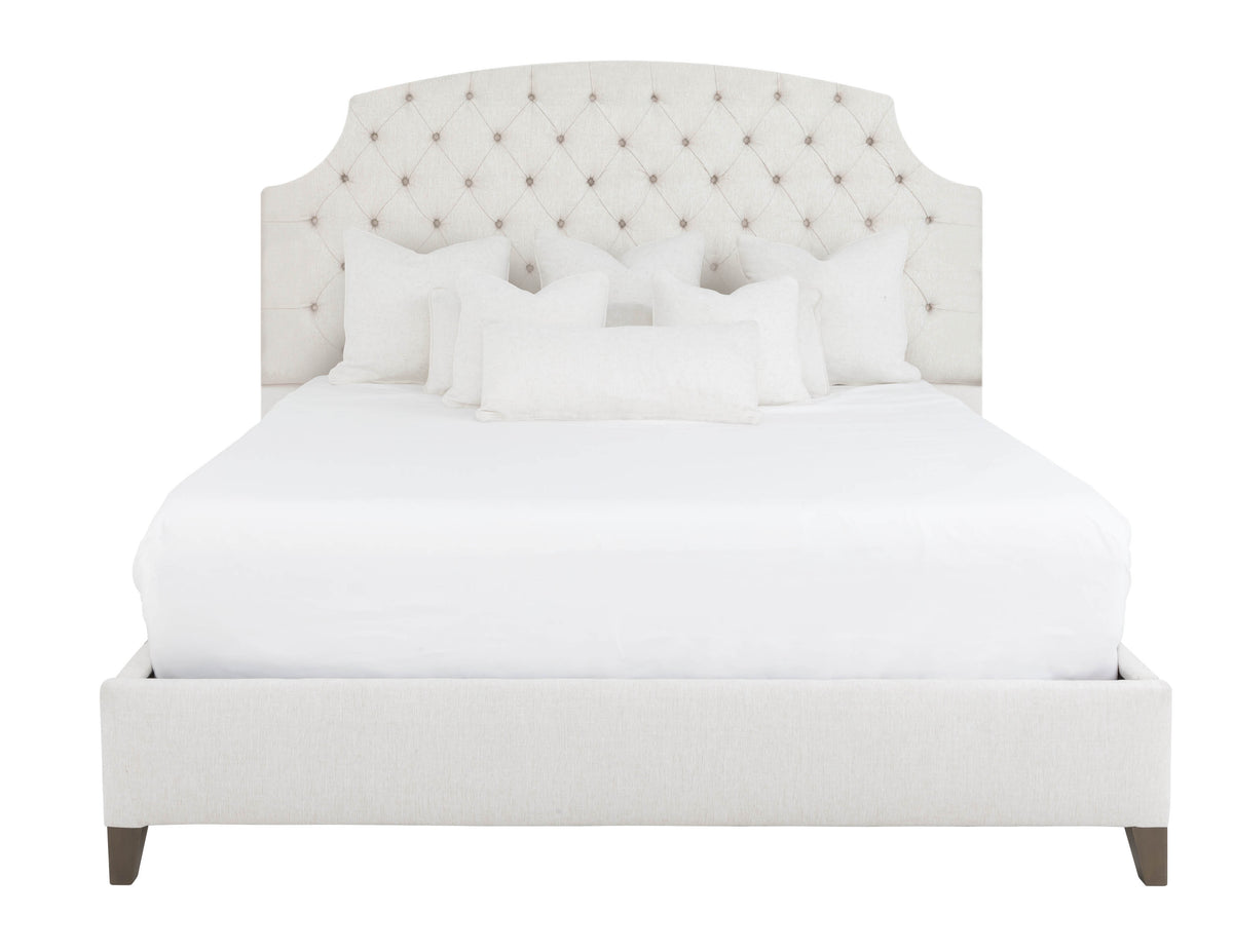 Arched Scalloped 66" Diamond Tuft King Bed (12TT-KB-M) - Fairfield Chair