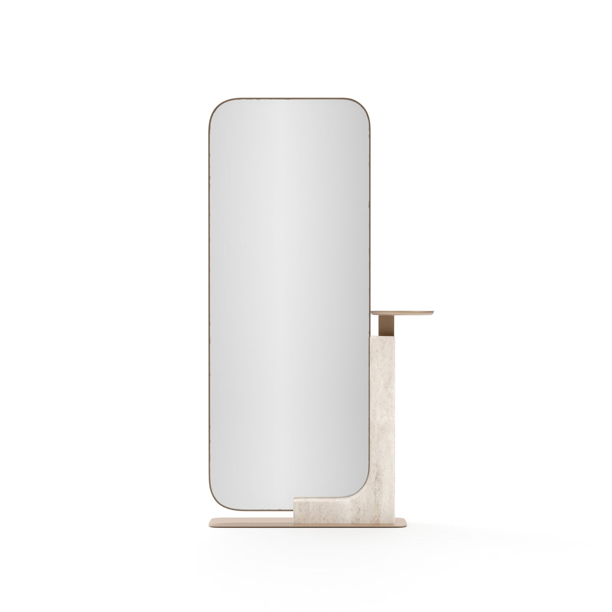Overlap Floor Mirror Light