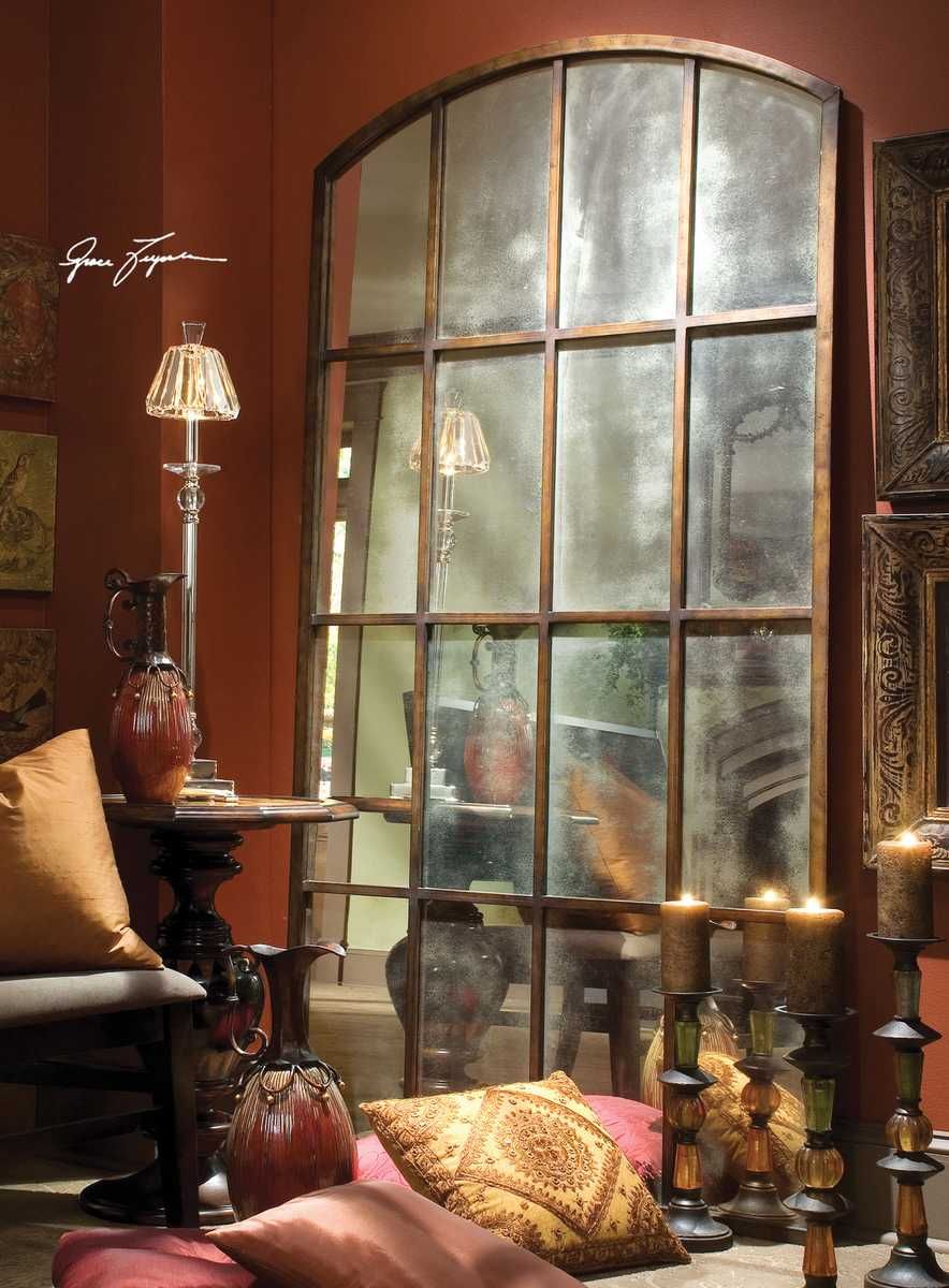 Amiel Large Arch Mirror, Bronze – Mirrors by Uttermost | Sutter & Vale