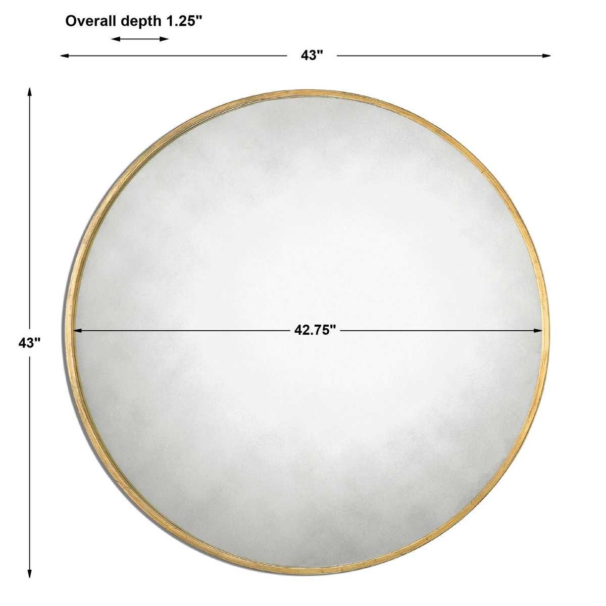 Junius Round Mirror, Gold – Mirrors by Uttermost | Sutter & Vale