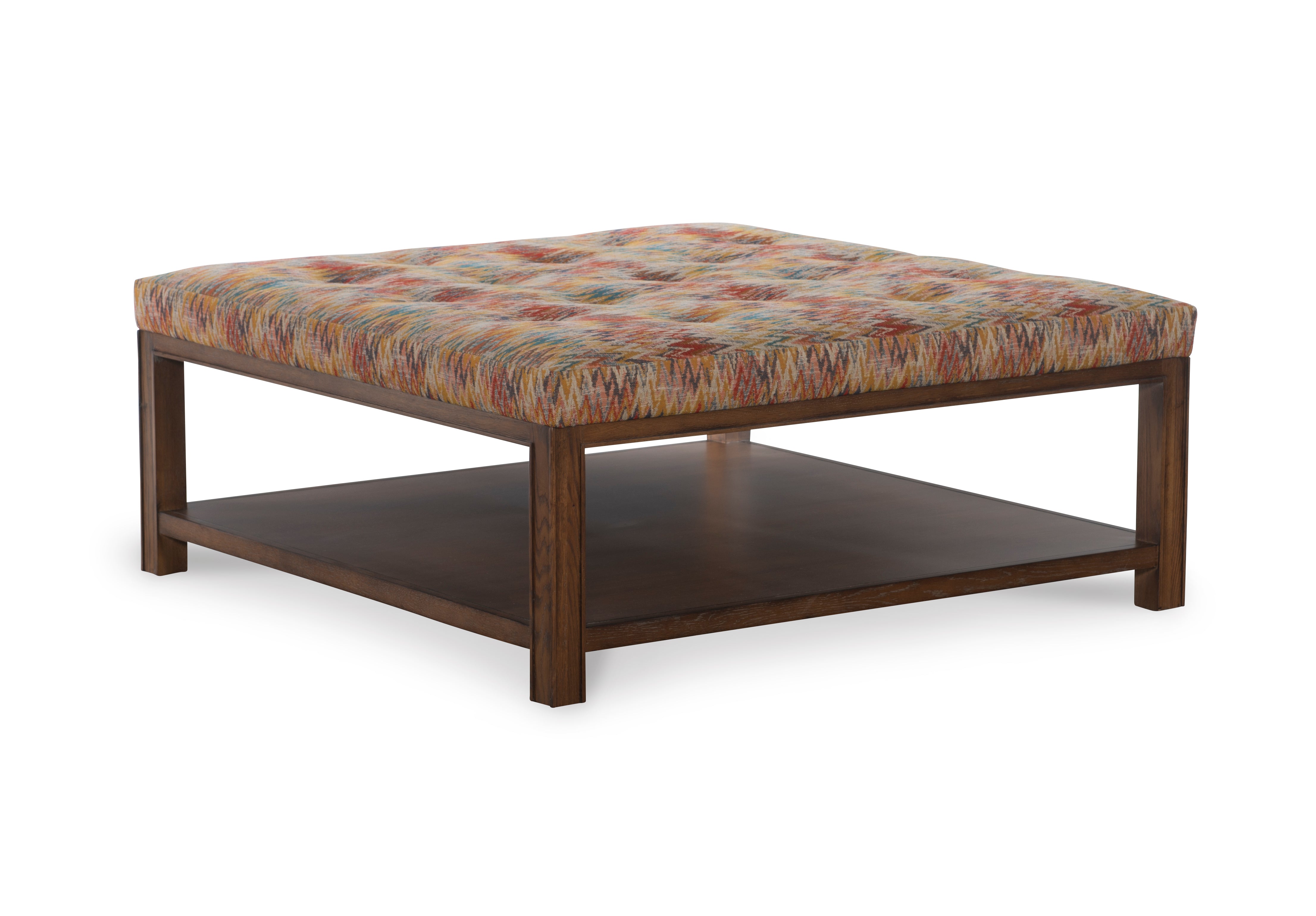 Franco 42" Square Cocktail Ottoman Button Top