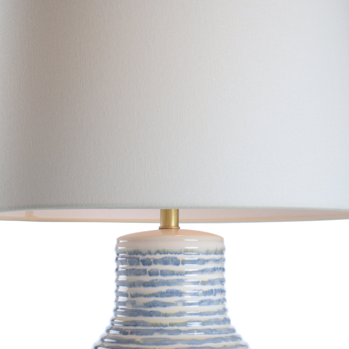 Lydia Lamp - Blue/White