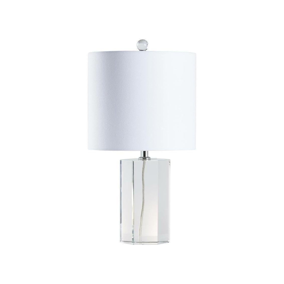 Antonia Petite Crystal Lamp in Clear/Polished Nickel / Crystal - Chelsea House