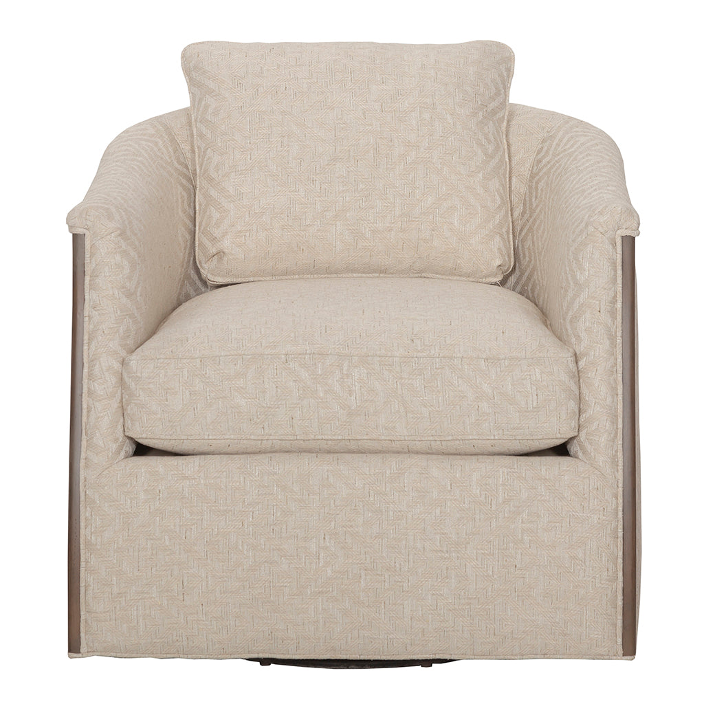 De Long Leather Swivel Chair (L-1487-31) - Fairfield Chair