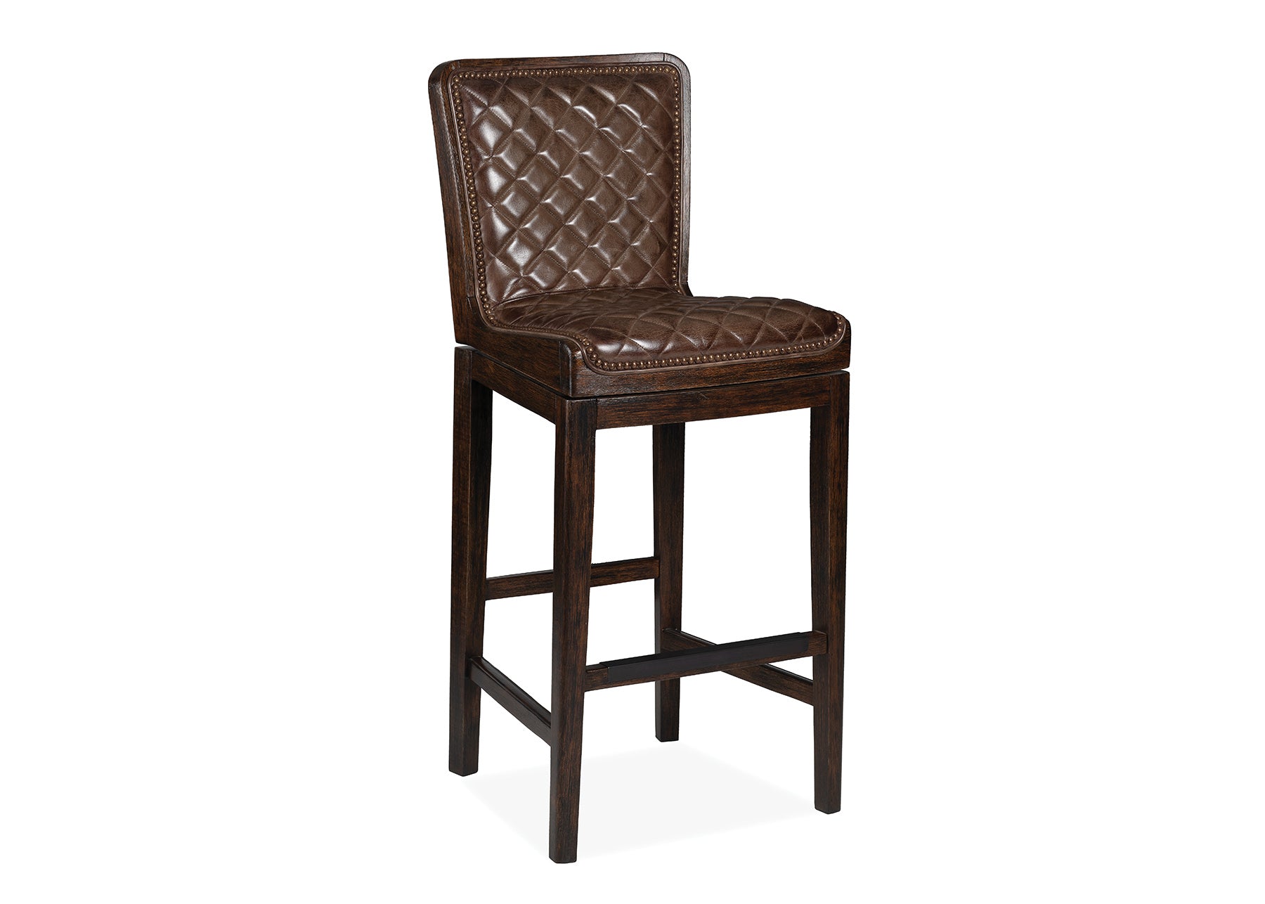 Mirad Quilted Swivel Bar Stool