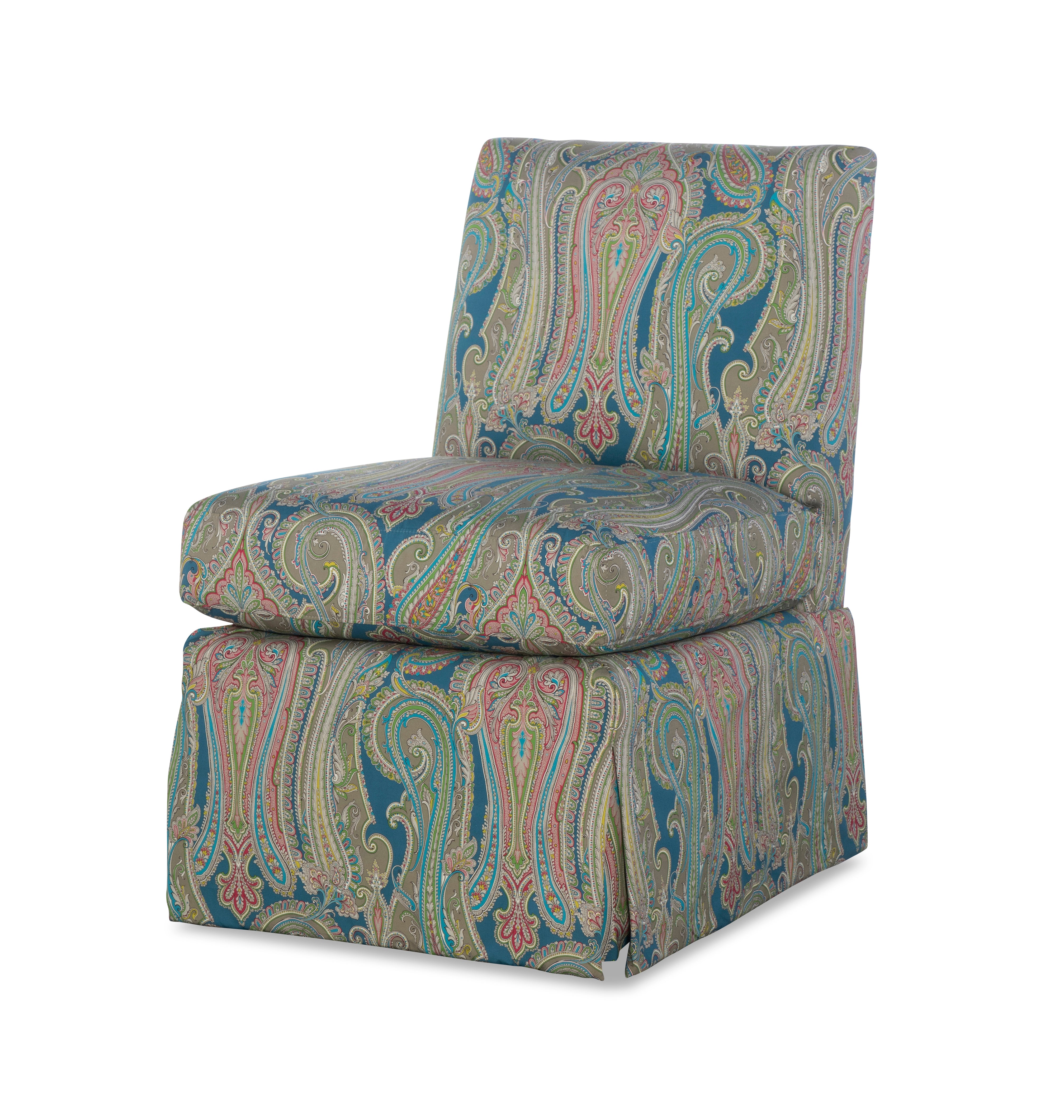 Eton Skirted Swivel Chair