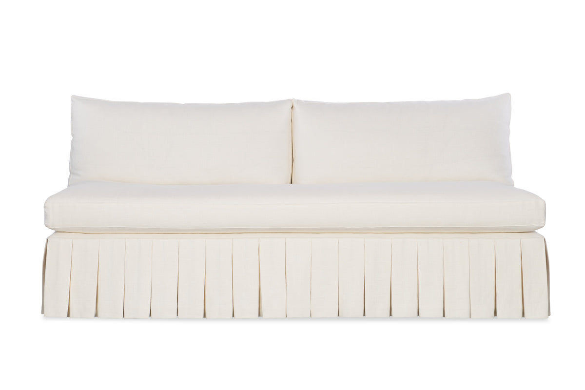 Claude 54" Boxed Pleated Settee