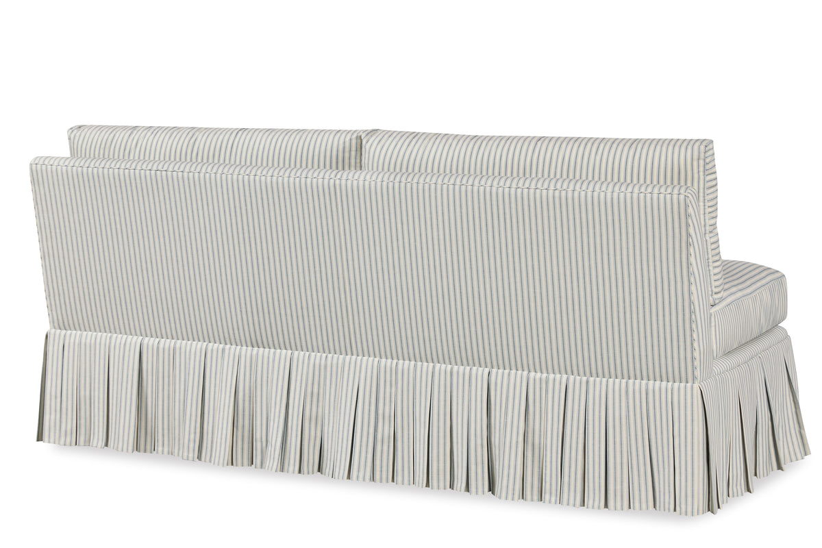 Claude 72" Boxed Pleated Settee