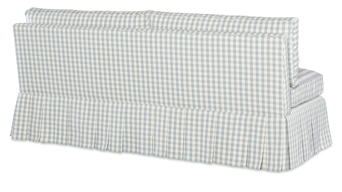 Claude 54" Boxed Pleated Settee