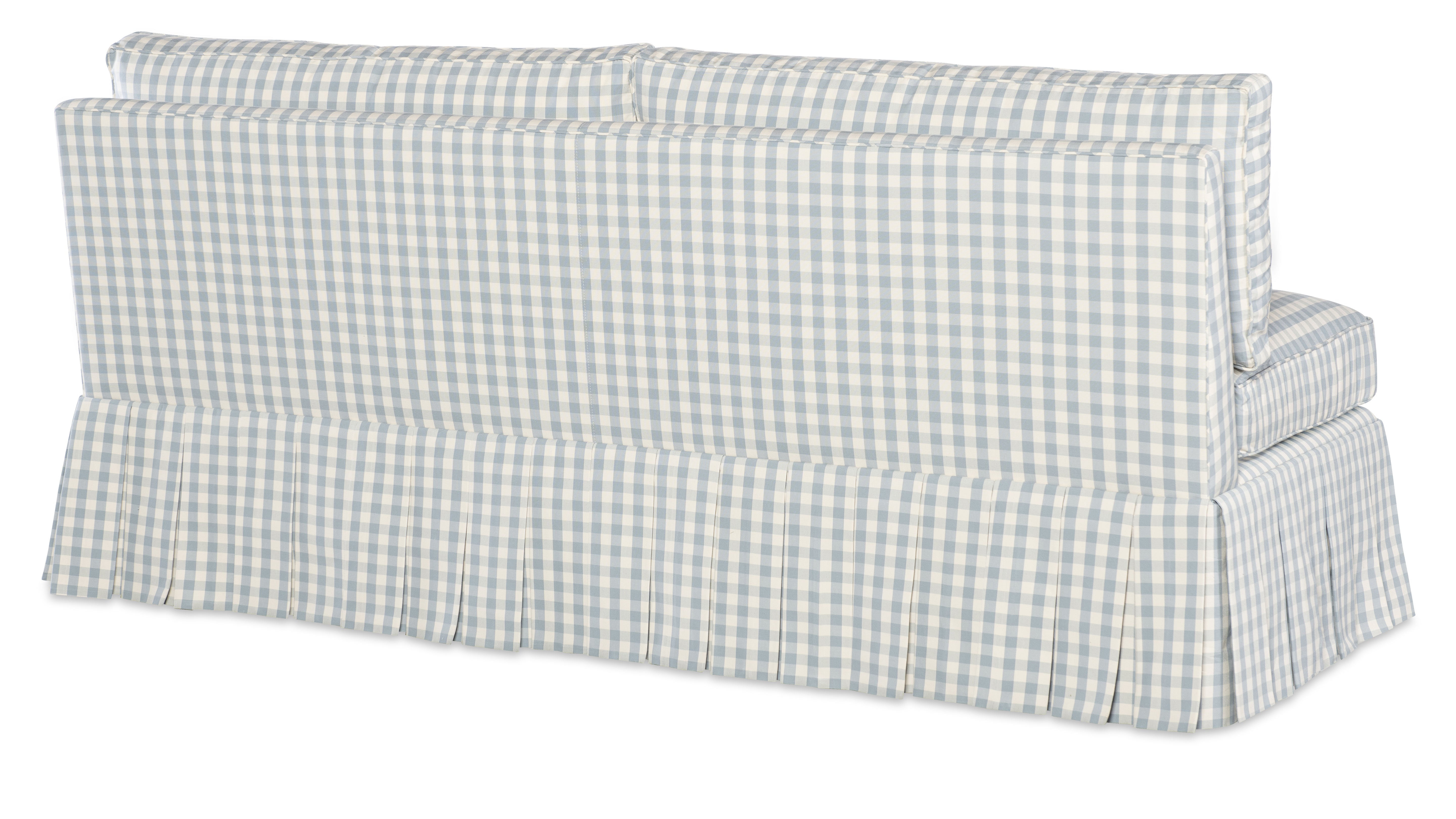 Claude 54" Boxed Pleated Settee