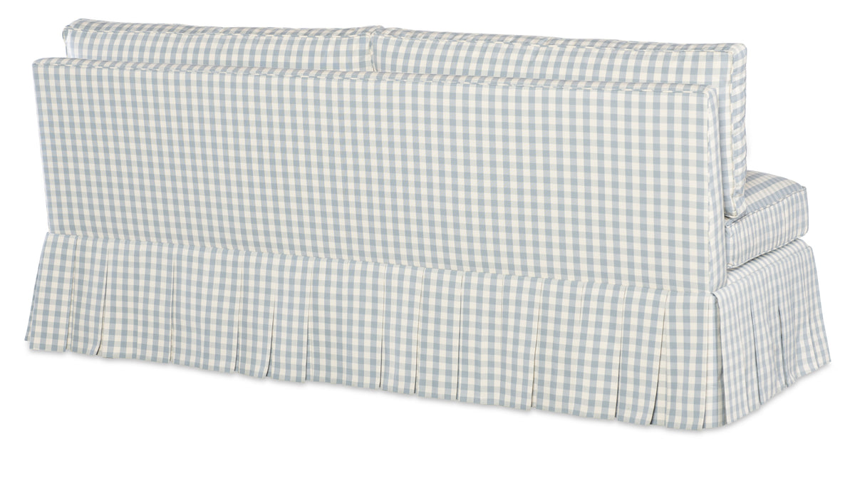 Claude 72" Boxed Pleated Settee