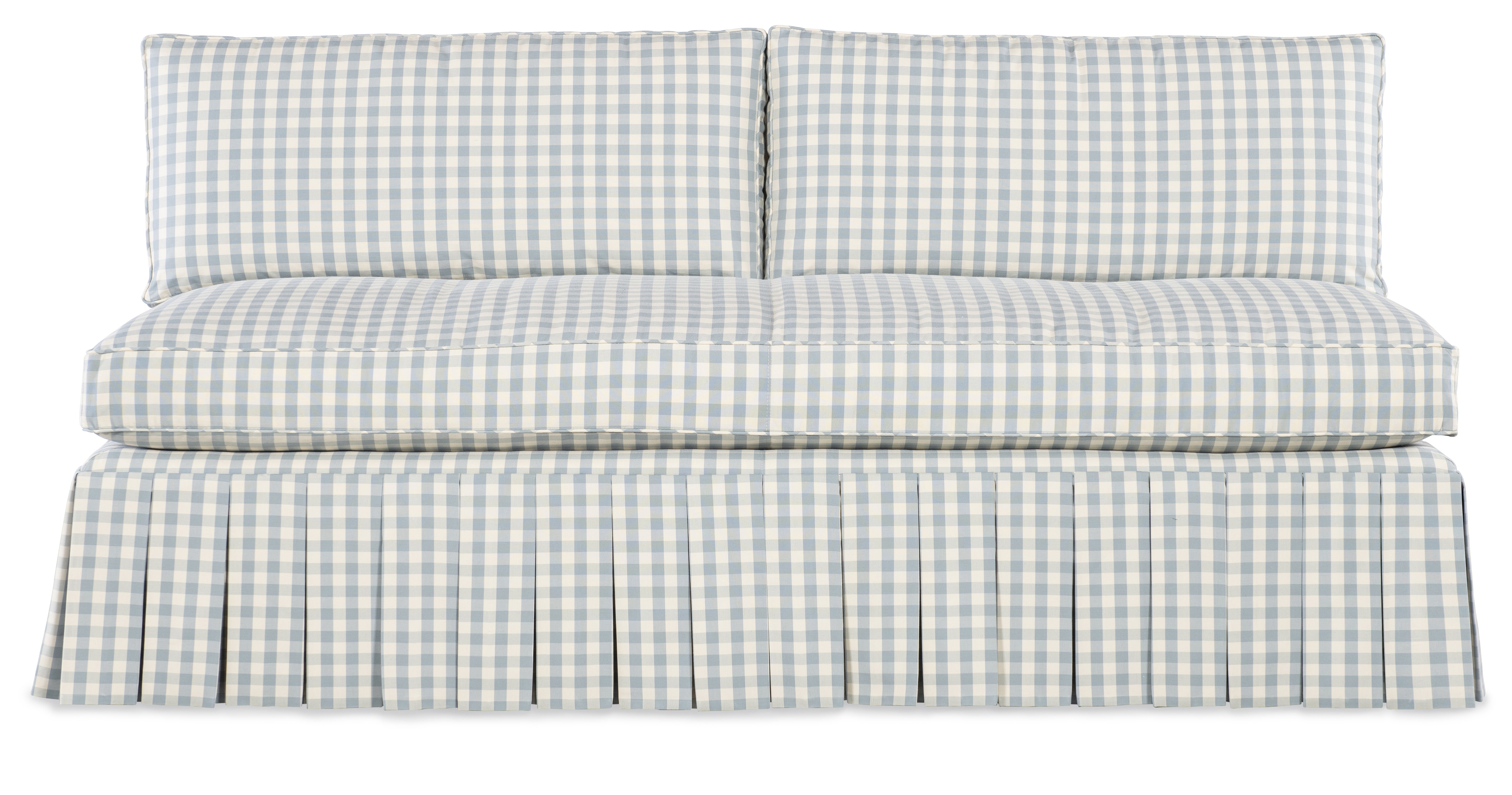 Claude 54" Boxed Pleated Settee