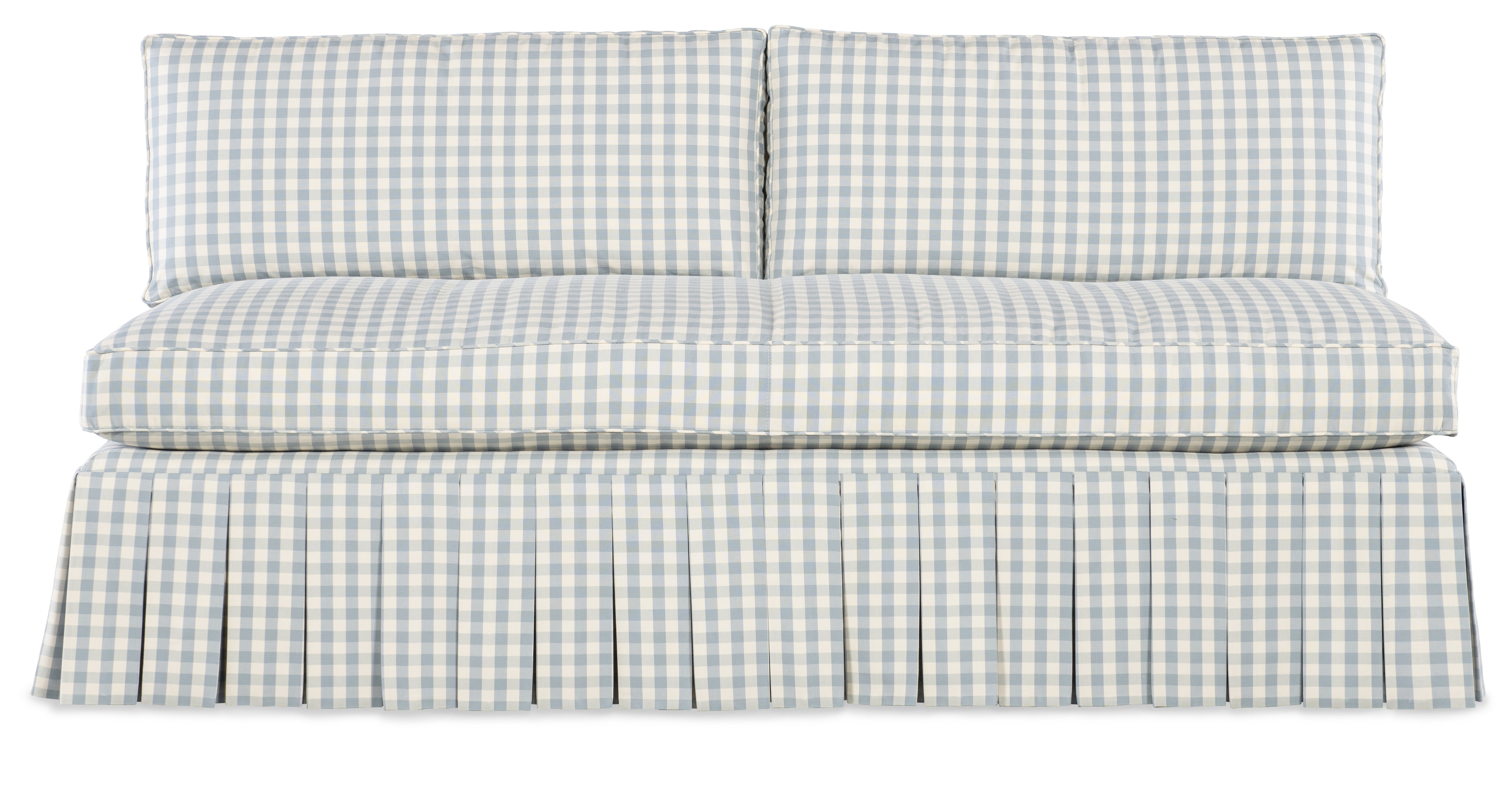 Claude 72" Boxed Pleated Settee