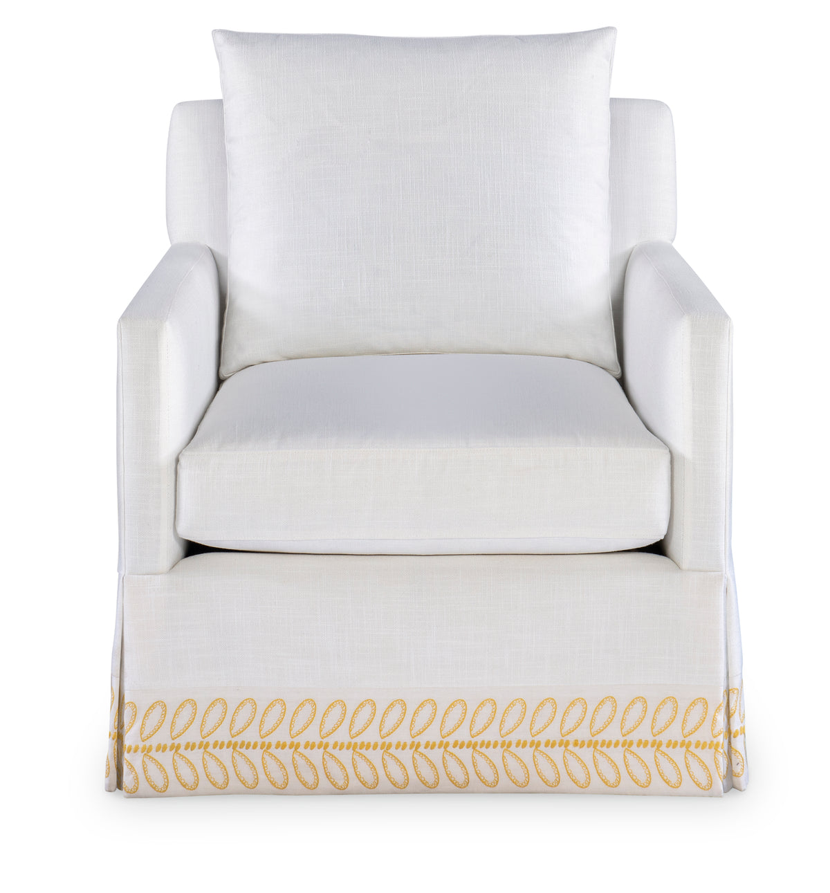 Mason Skirted Swivel Chair