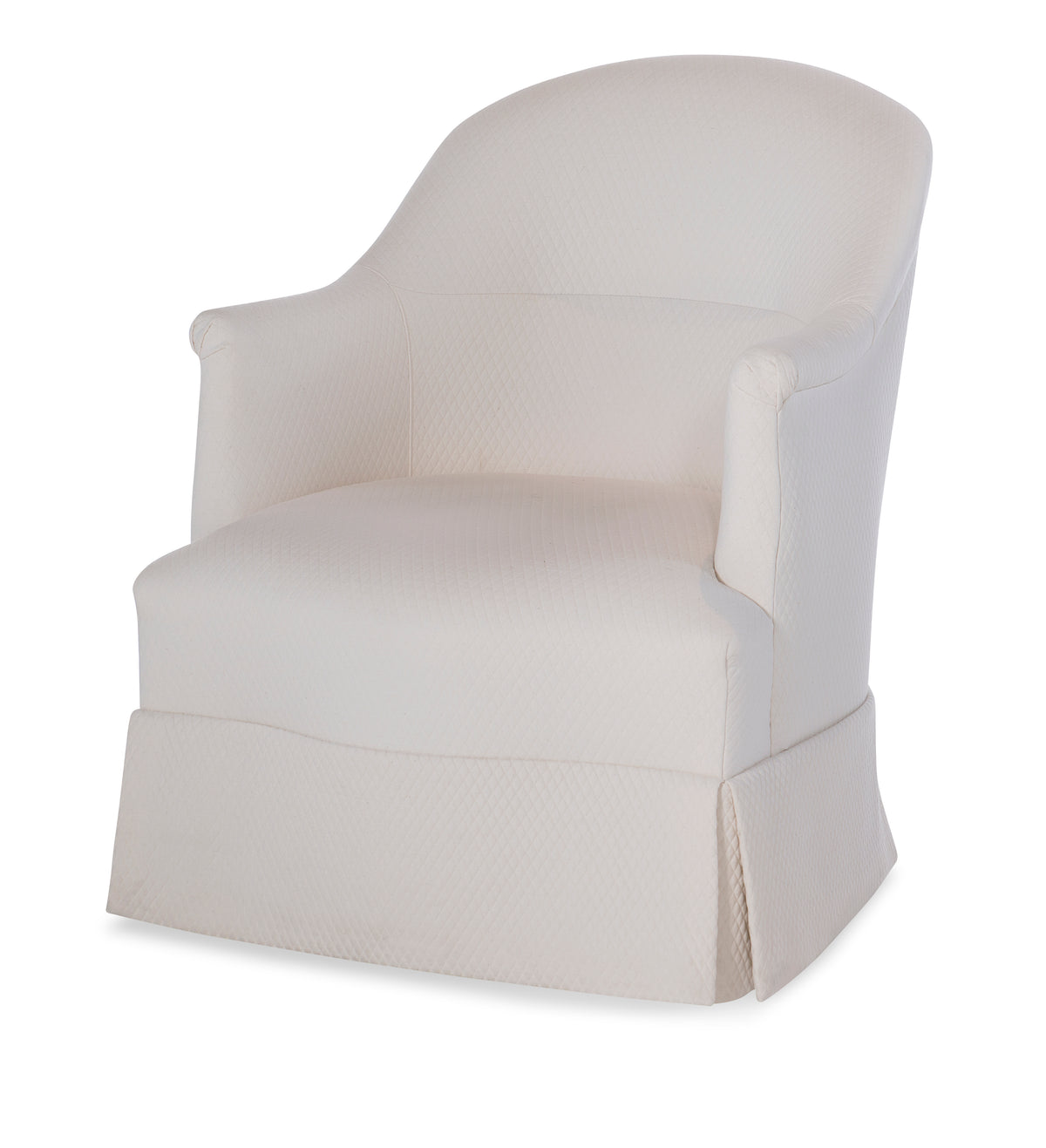 Romain Skirted Swivel Chair
