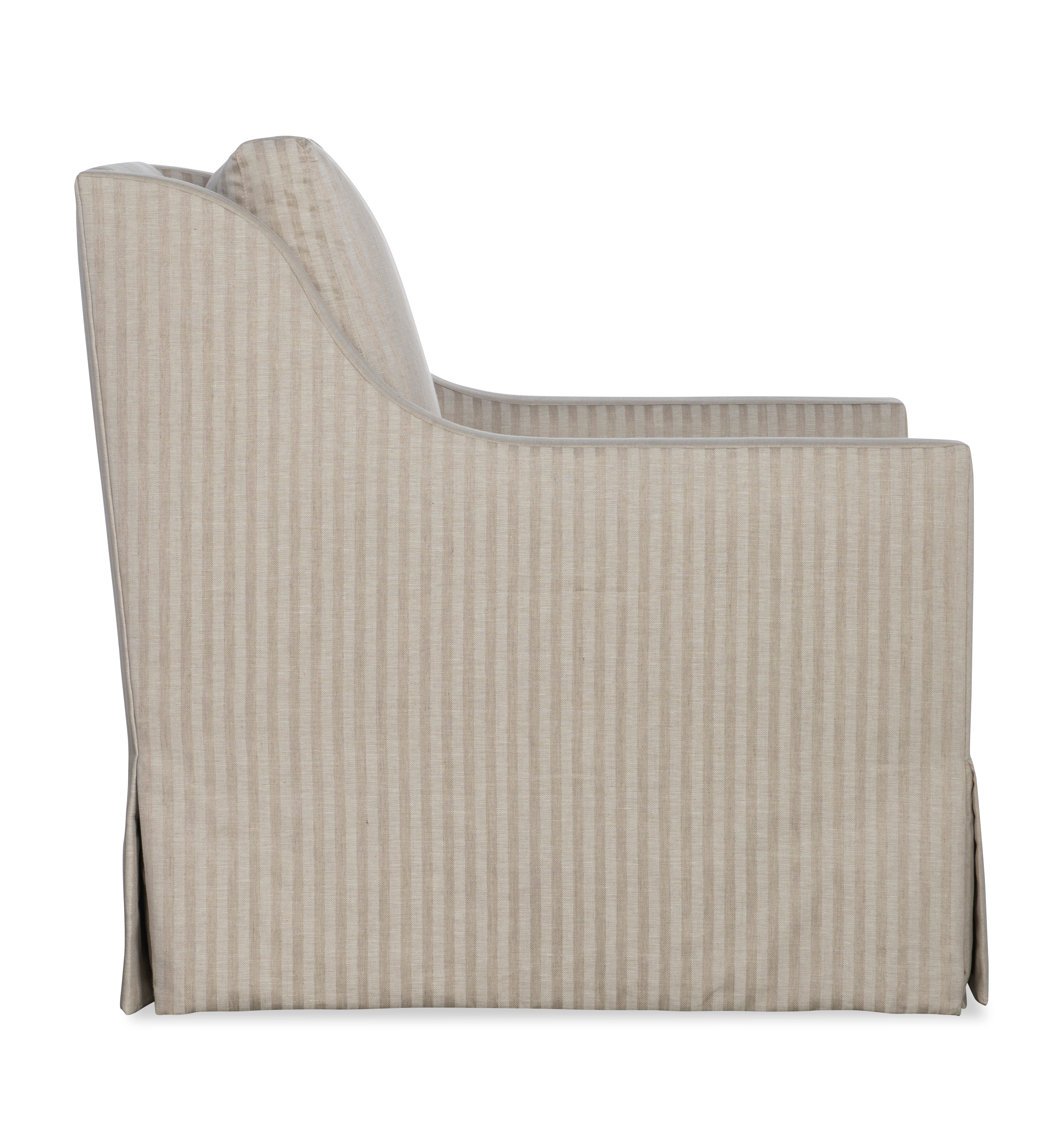 Antonio Skirted Swivel Chair
