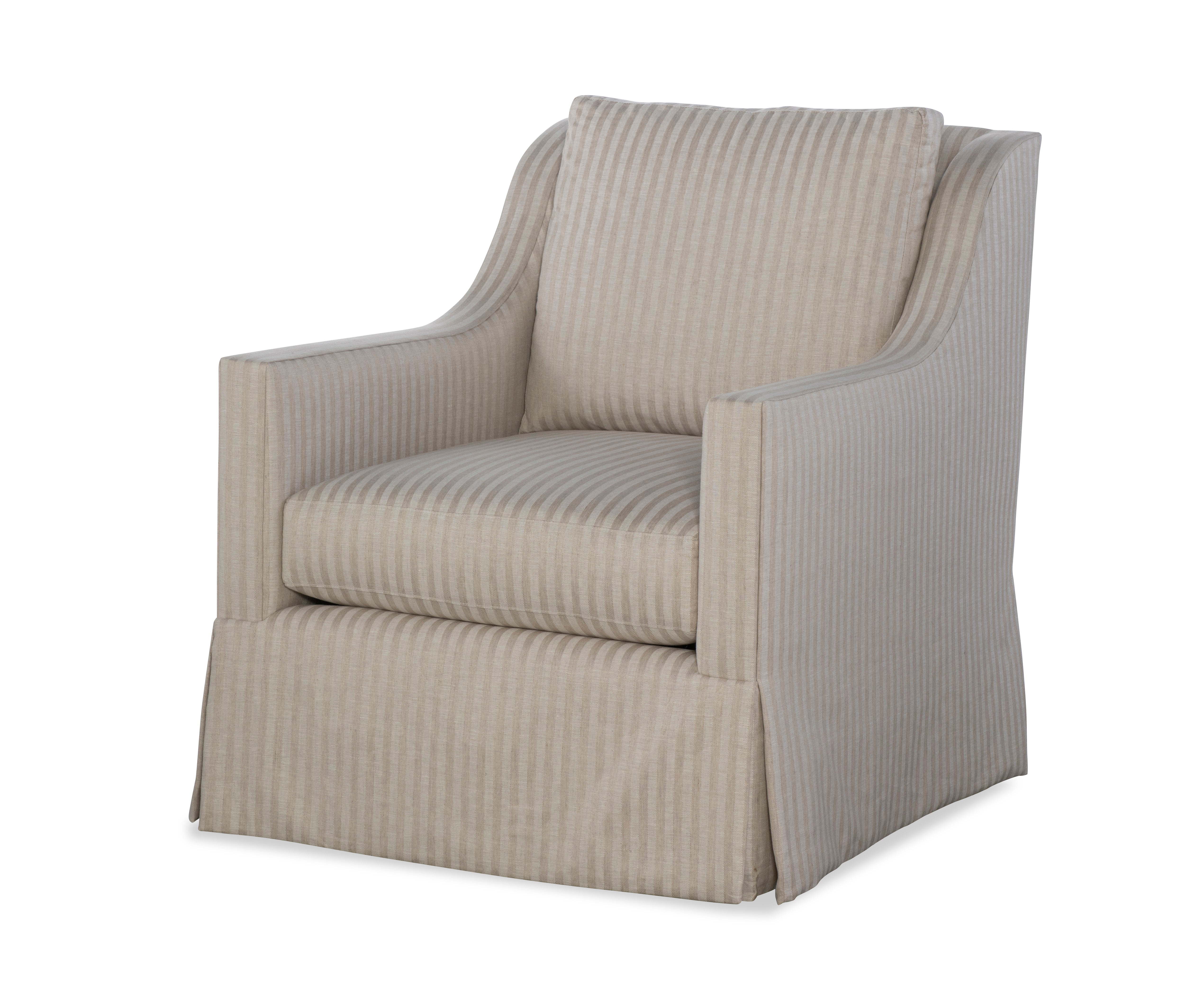 Antonio Skirted Swivel Chair