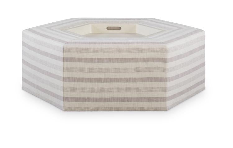 Menil Cocktail Ottoman - Oak Tray & Casters