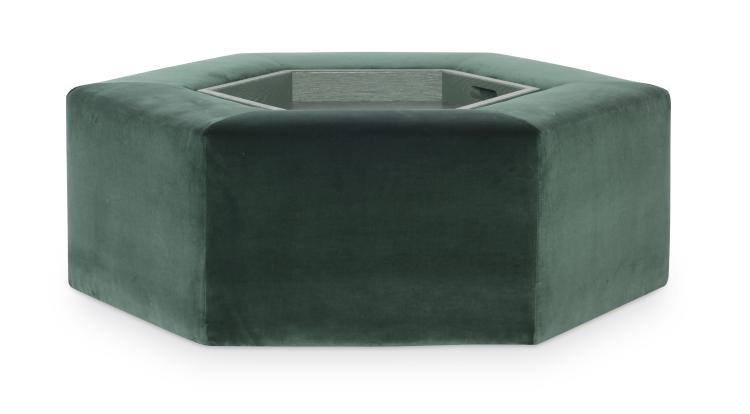Menil Cocktail Ottoman - Oak Tray
