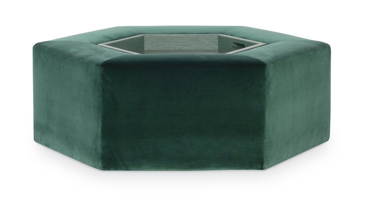 Menil Cocktail Ottoman - Oak Tray