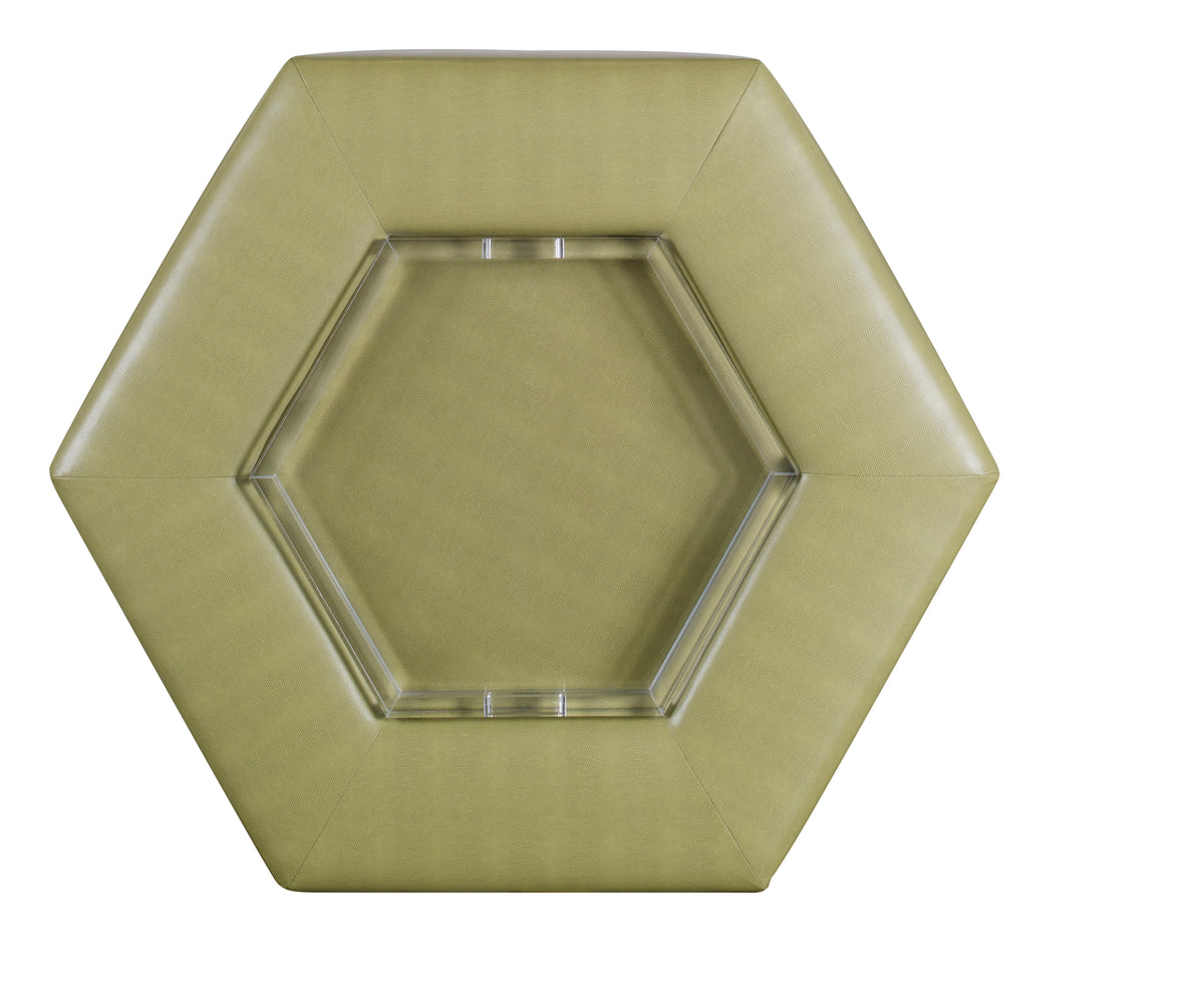 Menil Cocktail Ottoman - Acrylic Tray