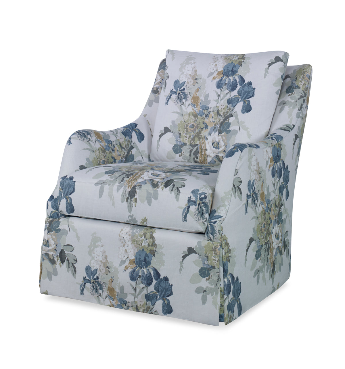 Finnigan Skirted Swivel Chair