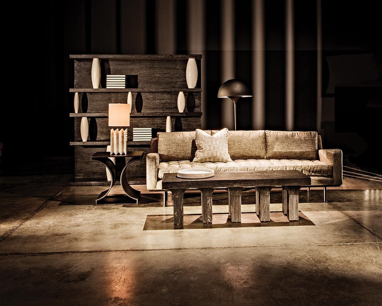 Santos Coffee Table, Cinder Black