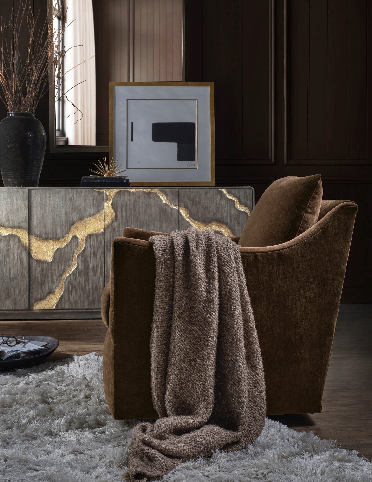 Melange Fissured Entertainment Credenza