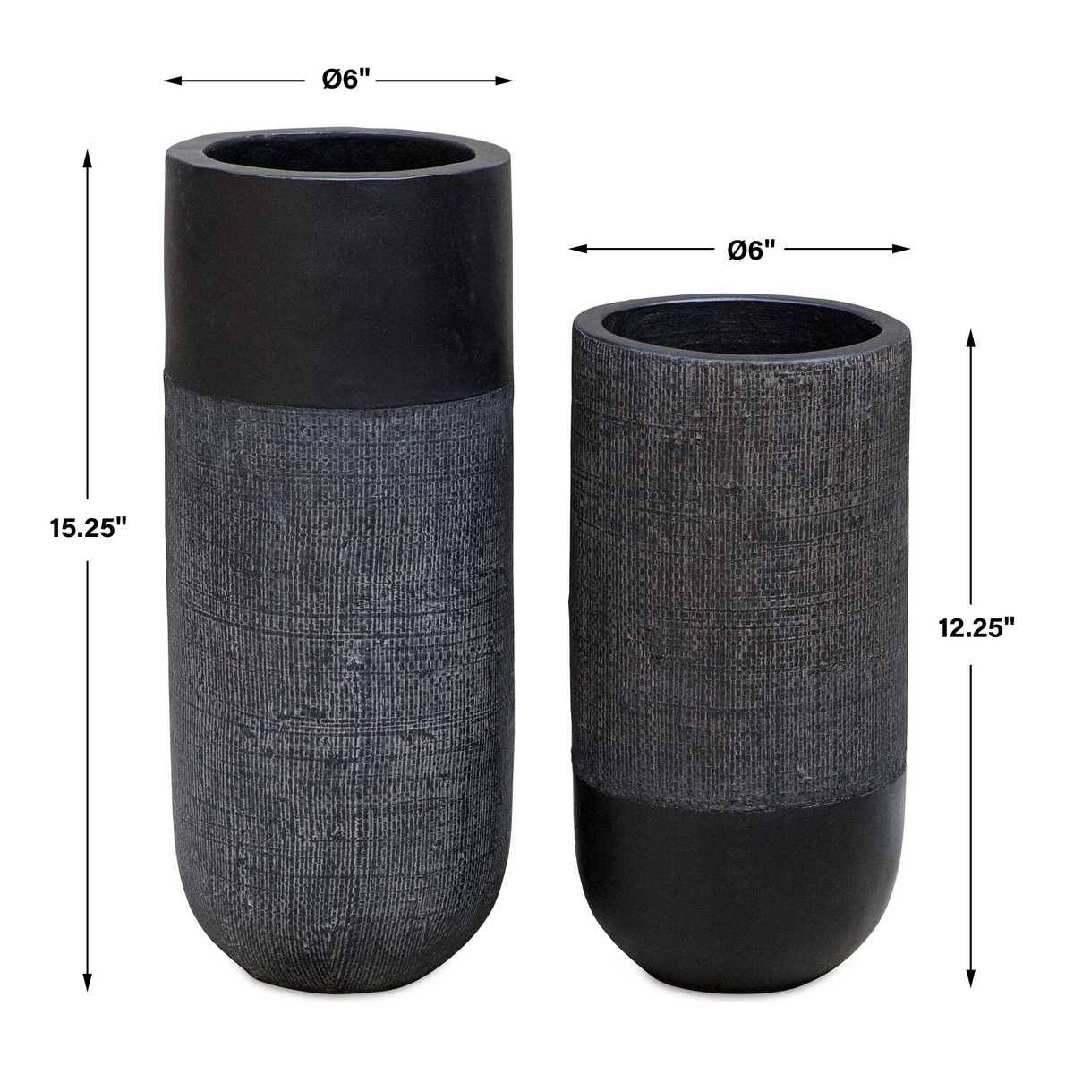 Woven Shadow Vases, S/2