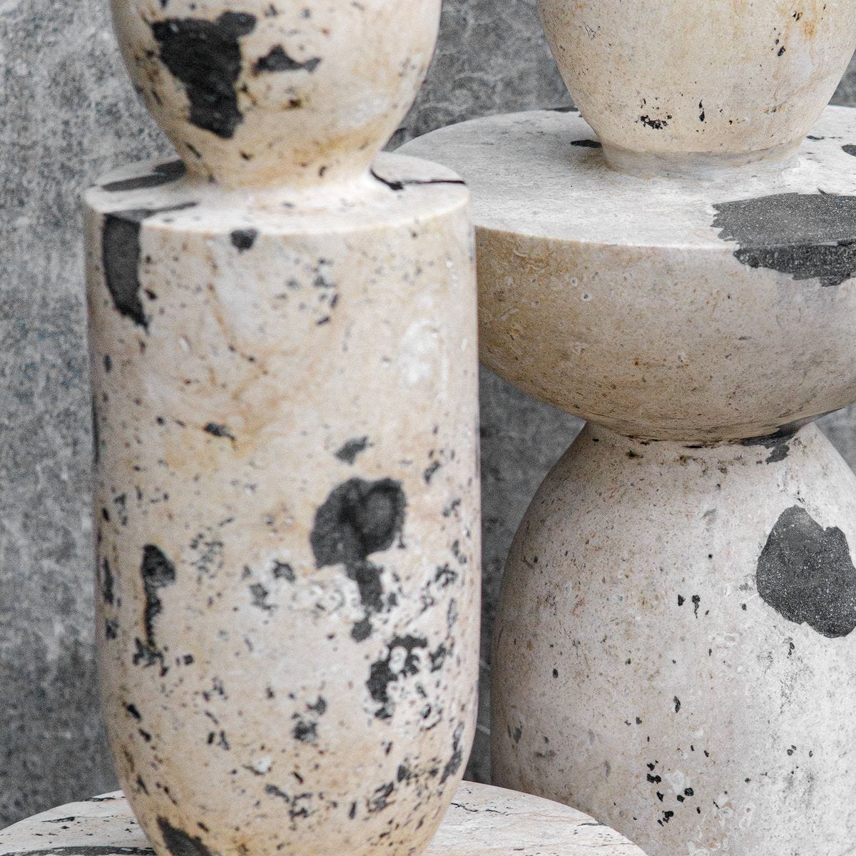 Nouveau Tower Indoor-Outdoor Sculptures, S/2