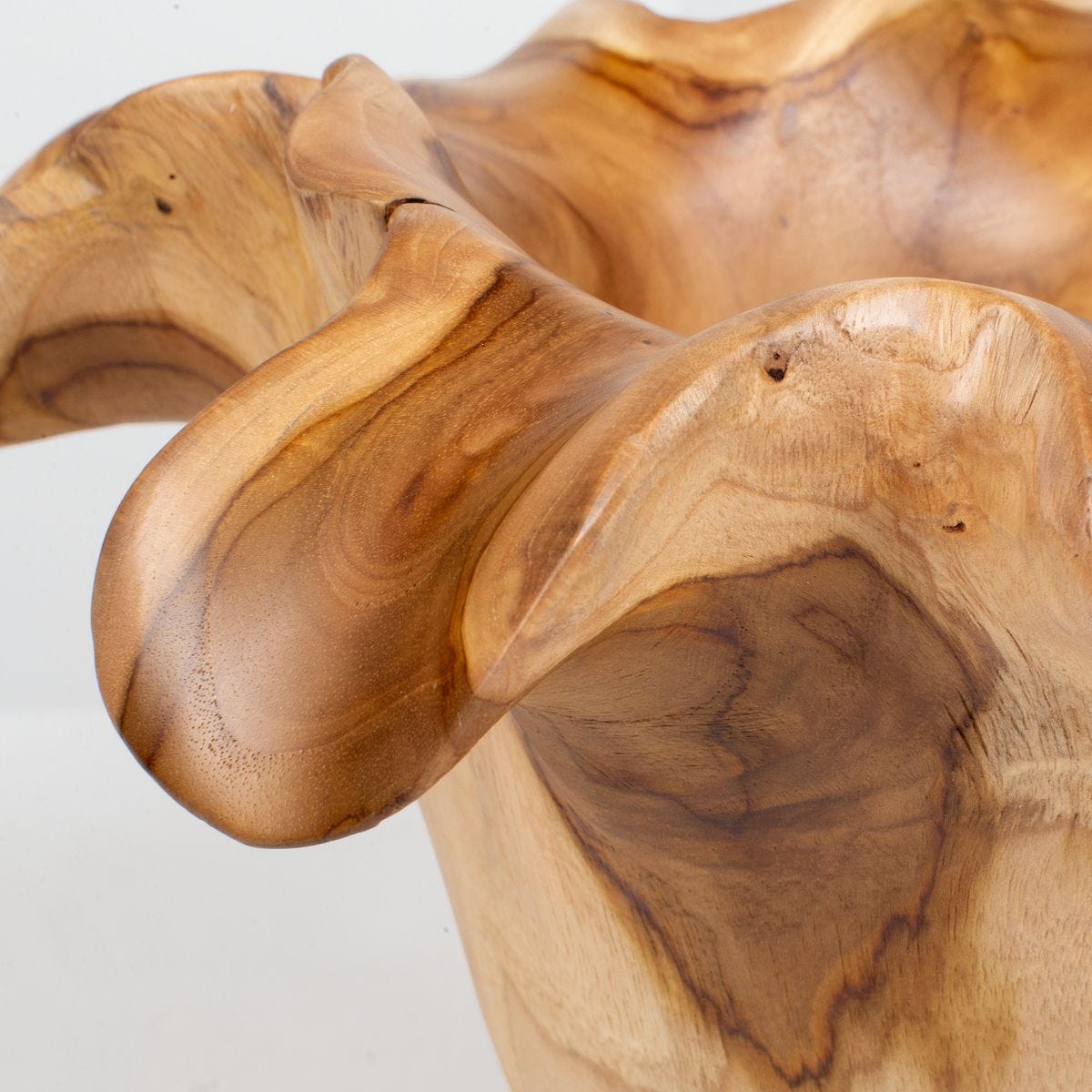 Teak Flow Indoor-Outdoor Bowl, Natural